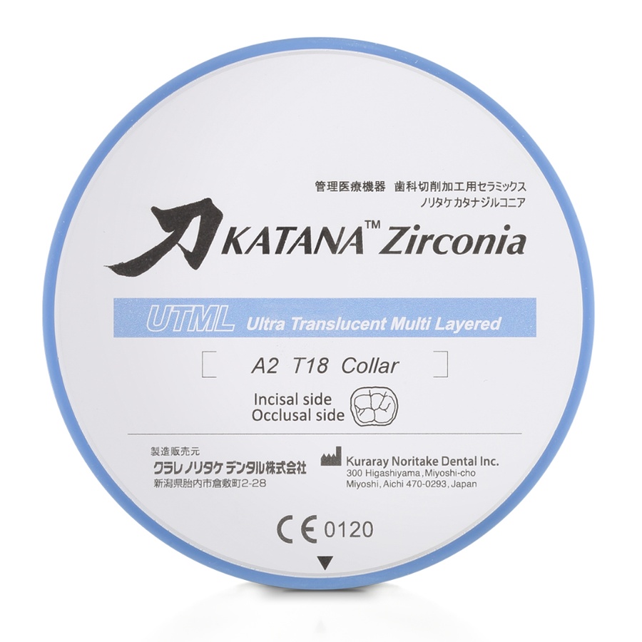 Циркониевый диск Katana Zirconia UTML 18мм A1 4215 фото