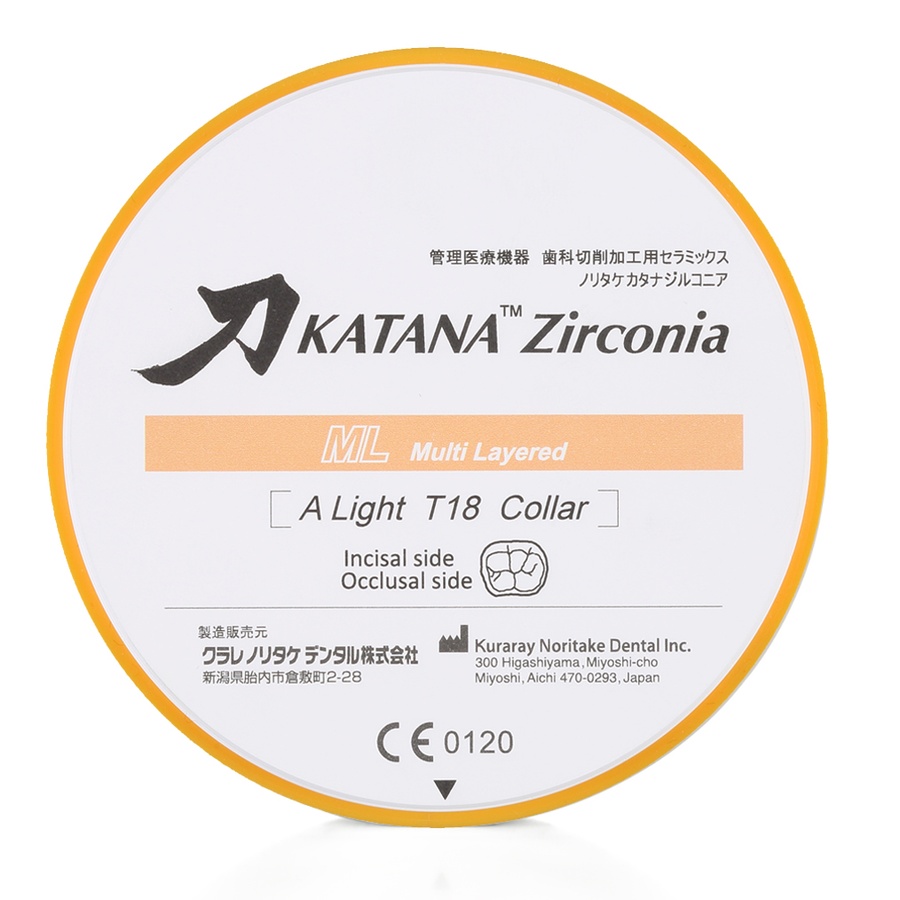 Циркониевый диск Katana Zirconia ML 14мм 3250 фото