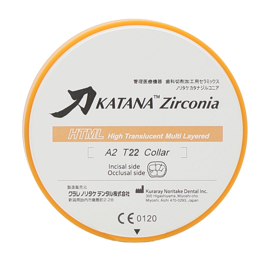 Циркониевый диск Katana Zirconia HTML 22мм 4393 фото
